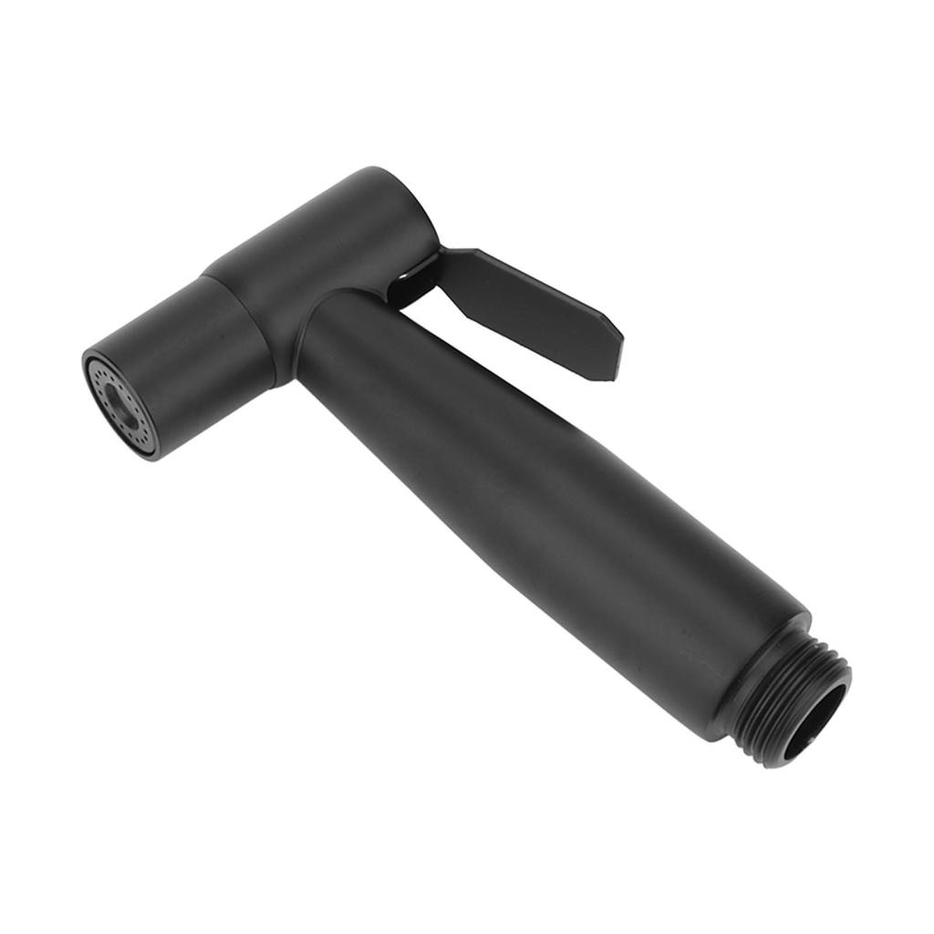 Black 304 Stainless Steel Handheld Pressurized Sprayer with 1.2m Hose and Wall Hook for Toilet
