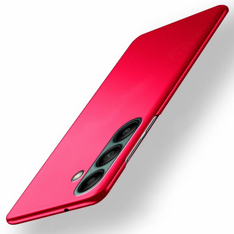 

Ультратонкий чохол для телефону Samsung S25 S24 FE S23 Ultra S22 Plus A56 A36 A55 A16 A26 A15 A25 A35 A54 A34 A12 5G Чохол жорсткий ПК матовий чохол Samsung S21 FE червоний