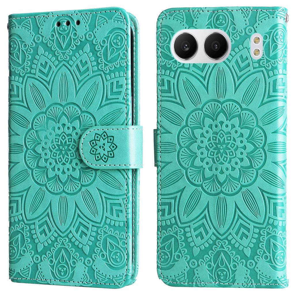 For OnePlus Nord 4 Case Sunflower Imprint Leather Wallet Phone Cover