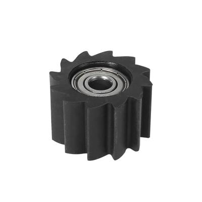 Motoforti Prowadnica Łańcucha Rolka Napinacz Ślizg Koło Prowadzące Ząbkowane Otwór 8mm Czarny Kompatybilny z Kawasaki KX250F KX450F Motocykl 2006-2016