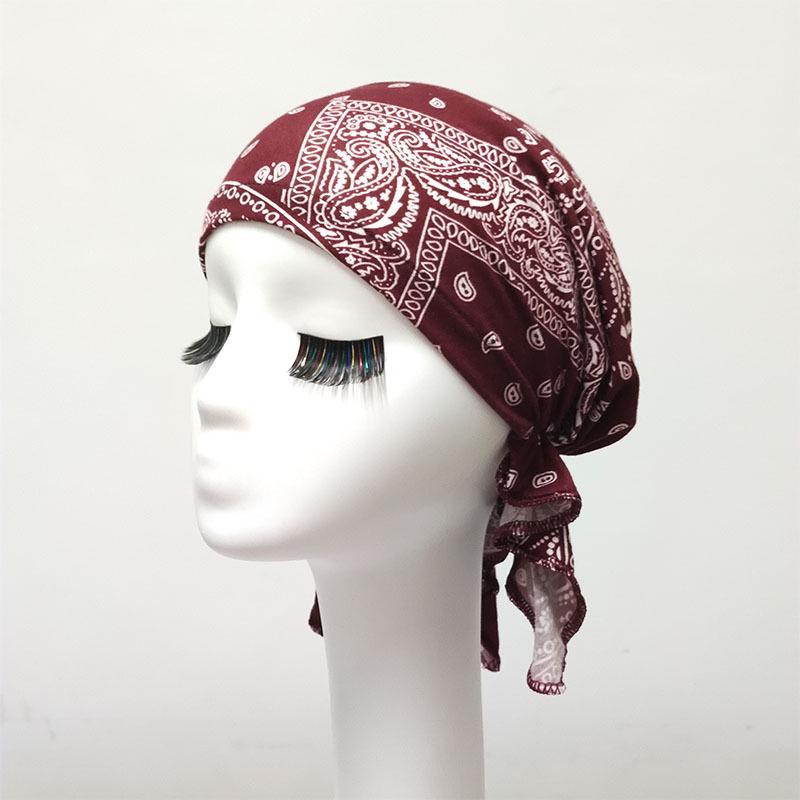 White Pirate Tricorne Bandana Chemotherapy Cap - Thin, Breathable, Adult Headwrap