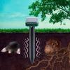 Solar Mole Repellent Ultrasonic Outdoor Powered Sonic Deterrent Mole Stopper Scare Vole for Lawn