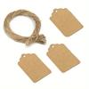 100 Blank Kraft Paper Gift Tags for Packaging and Crafts