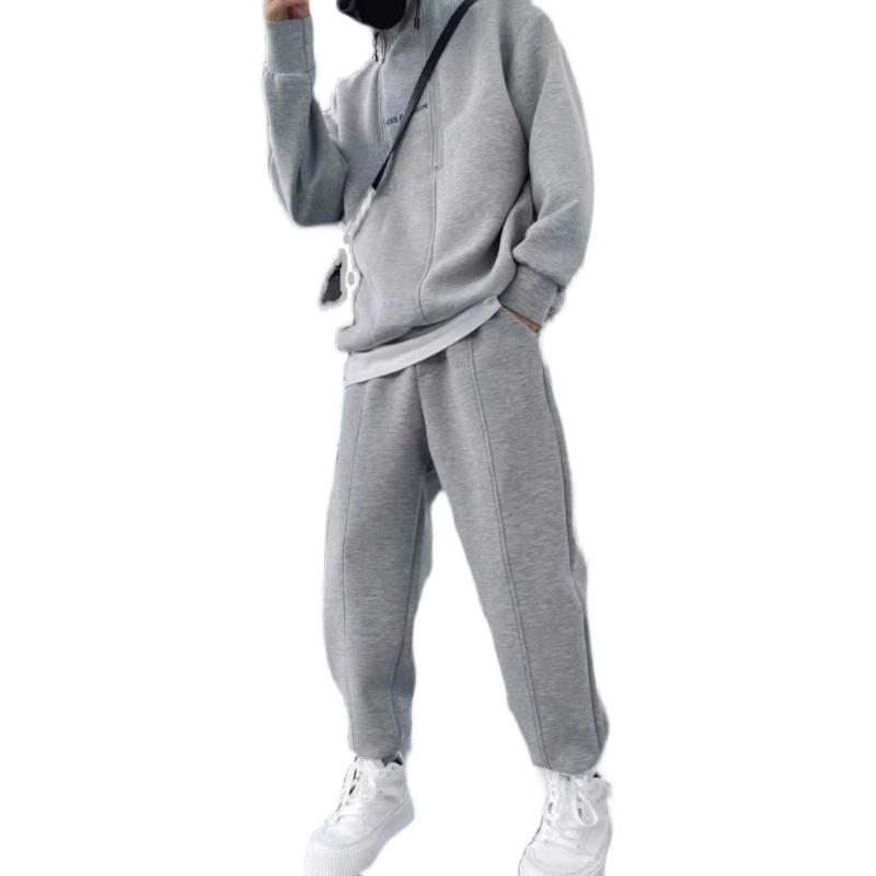 Men's Sportswear Suit Jacket + Pants 2 Piece Fitness Clothing Suit