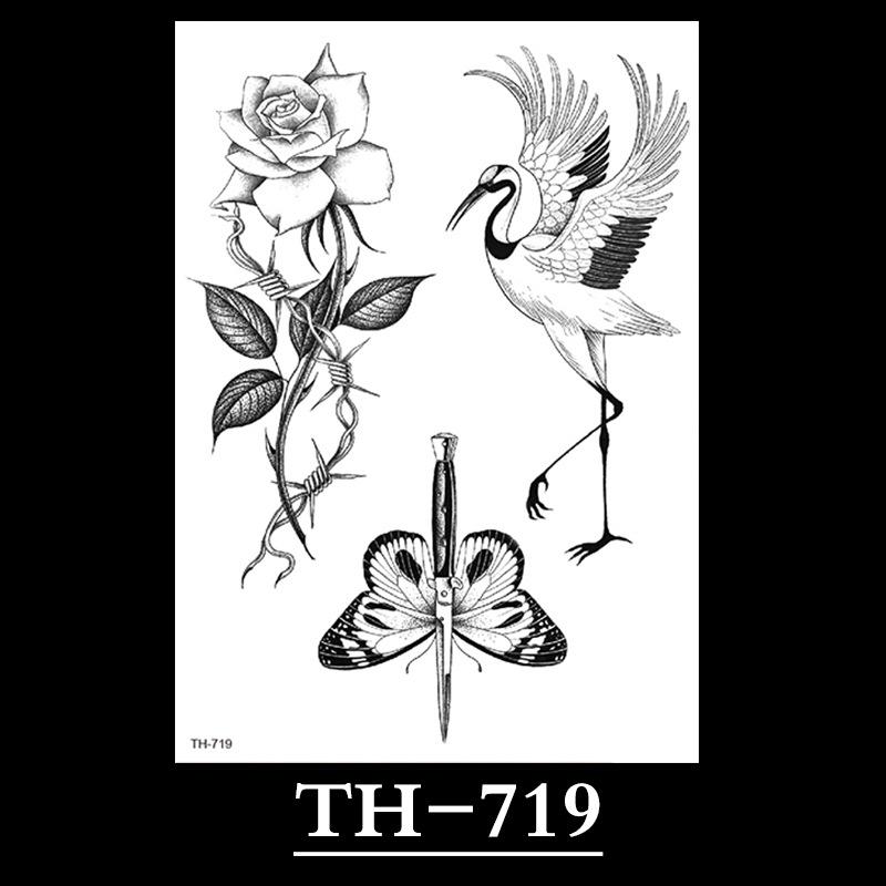 Flower Tattoo Sticker, Small Flower Tattoo Sticker, Tattoo Sticker Waterproof And Sweat-Proof Tattoo