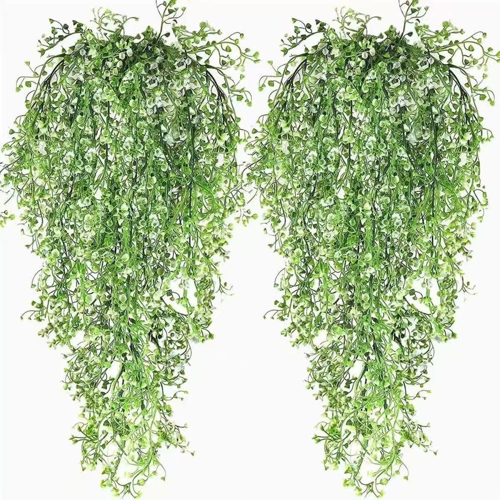 Artificial Golden Bell Willow Green Plant Vine for Wall Hanging Home Decor