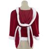 Winter Pure Lust Velvet Rabbit Ears Hooded Red Cape Osply Christmas Themed Clothing Accessories Bow