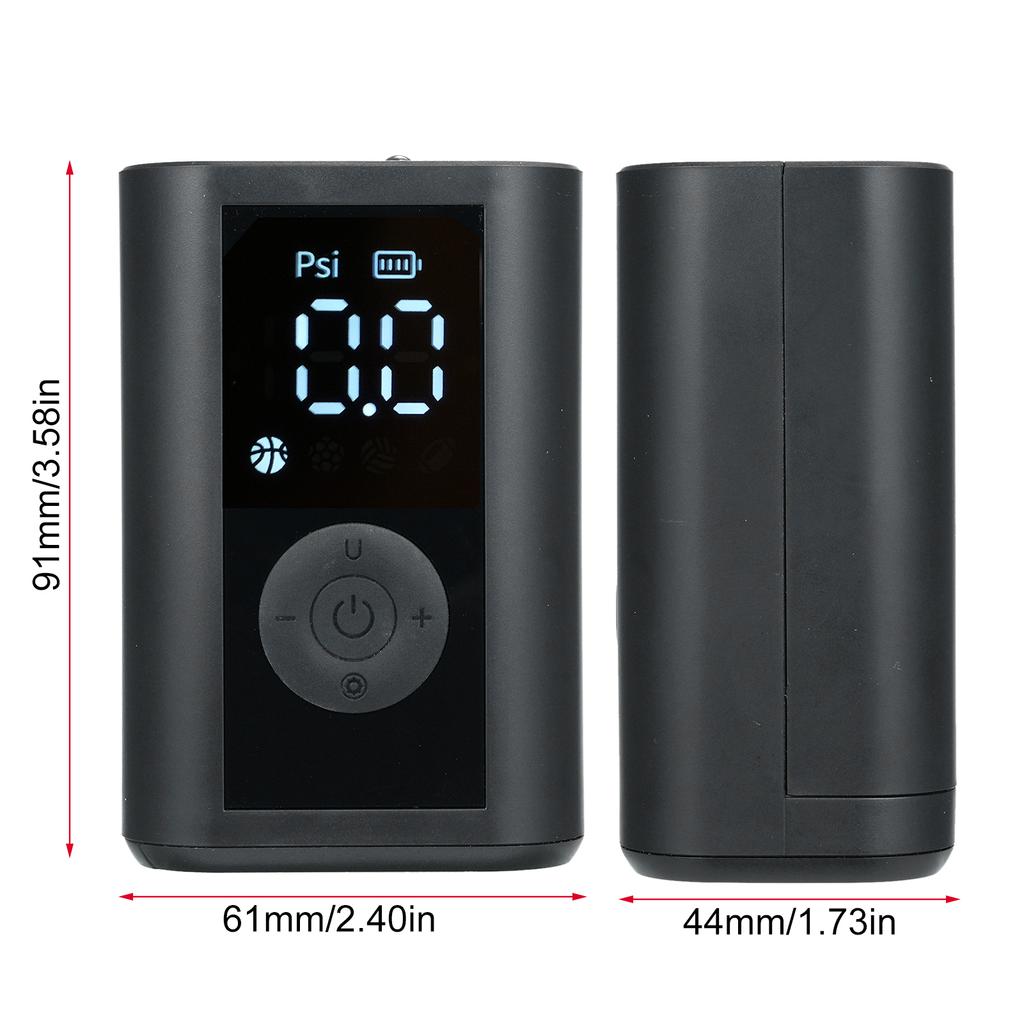 Ball Pump Electric Basketball Pump with LED Lightingk 015PSI Portable Ball Inflator with Ball