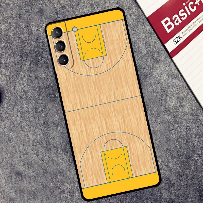 Basketball Court Diagram Case For Samsung Galaxy S25 S26 Ultra S20 S22 S23 S24 Ultra S21 Plus S10 S25 FE Cover Coque