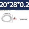 304 Stainless Steel Ultra-Thin Flat Washers - Available in Thickness: 0.1mm, 0.2mm, 0.3mm, 0.5mm