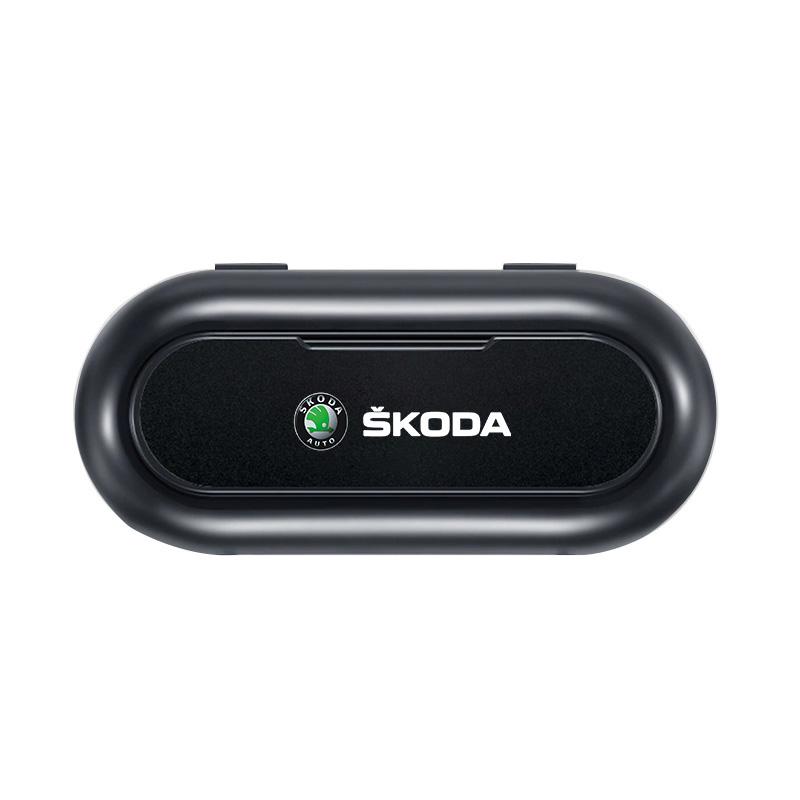 

Автомобільний сонцезахисний козирок Органайзер-тримач для окулярів Бокс для зберігання Автостайлінг для Skoda SCALA Superb Octavia 2 3 A4 A5 Fabia Kamiq Kapoq Kodiaq Rapid чорний