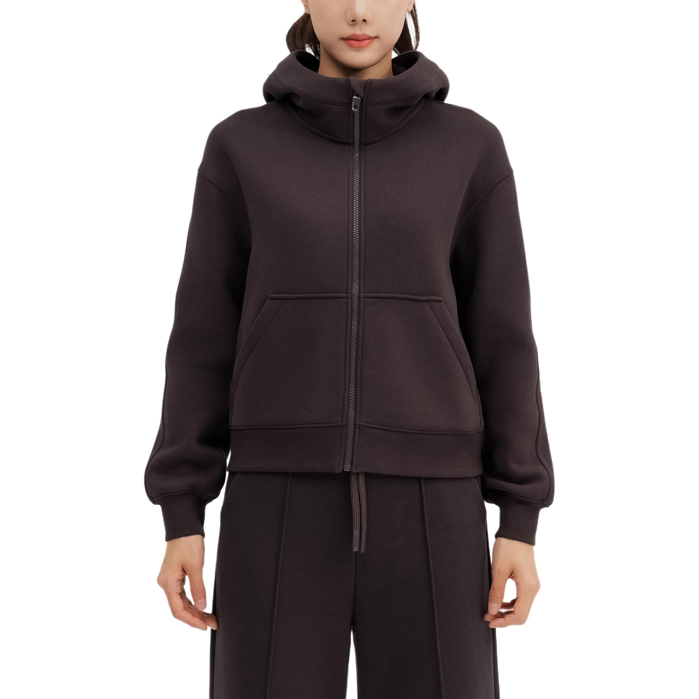 

DECATHLON DOMYOS Fashion and Versatile: Soft and Comfortable, Warm Fleece Jacket, Long Sleeve Jacket Women s Cocoa L-170/100A какао
