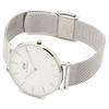Daniel Wellington Petite 36mm Quartz Watch for Men and Women, White and Silver, DW00100306, DW00600306