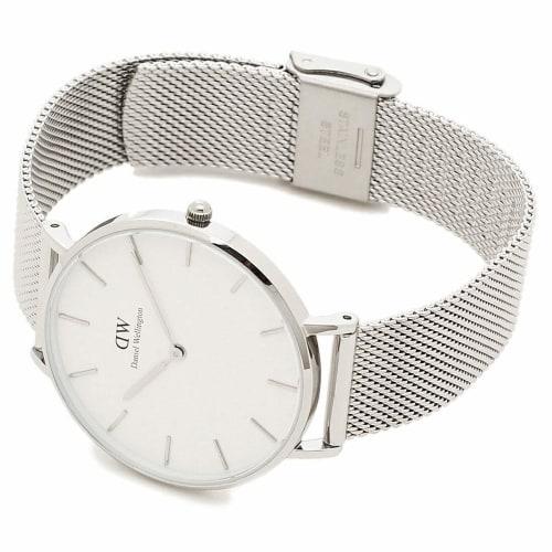 Daniel Wellington Petite 36mm Quartz Watch for Men and Women, White and Silver, DW00100306, DW00600306