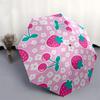 1pc Strawberry Cherry Floral Pattern Umbrella with Plastic Handle,Compact & Stylish,Cartoon Pattern,Outdoor UmbrellaPT352