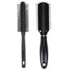 Midazzle Premium Grey Round Hair Brush (MIHB0034) With Premium Black Flat Hair Brush (MIHB0013) - Set of 2