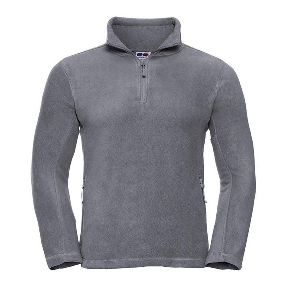 Russell Mens Quarter Zip Fleece Top