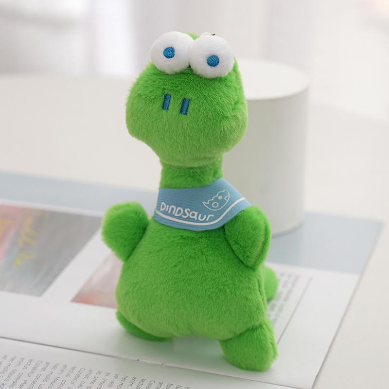 

Плюшевый Динозавр Большеглазый Брелок Мягкий и Уютный Аксессуар Мягкая Игрушка Сумка зелёный