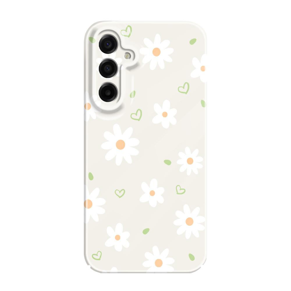 Tender Daisy Phone Case For Samsung Galaxy A57 A37 A17 A56 A36 A26 A16 A06 A55 A35 A25 A15 A05 4G 5G Film Hard Cover