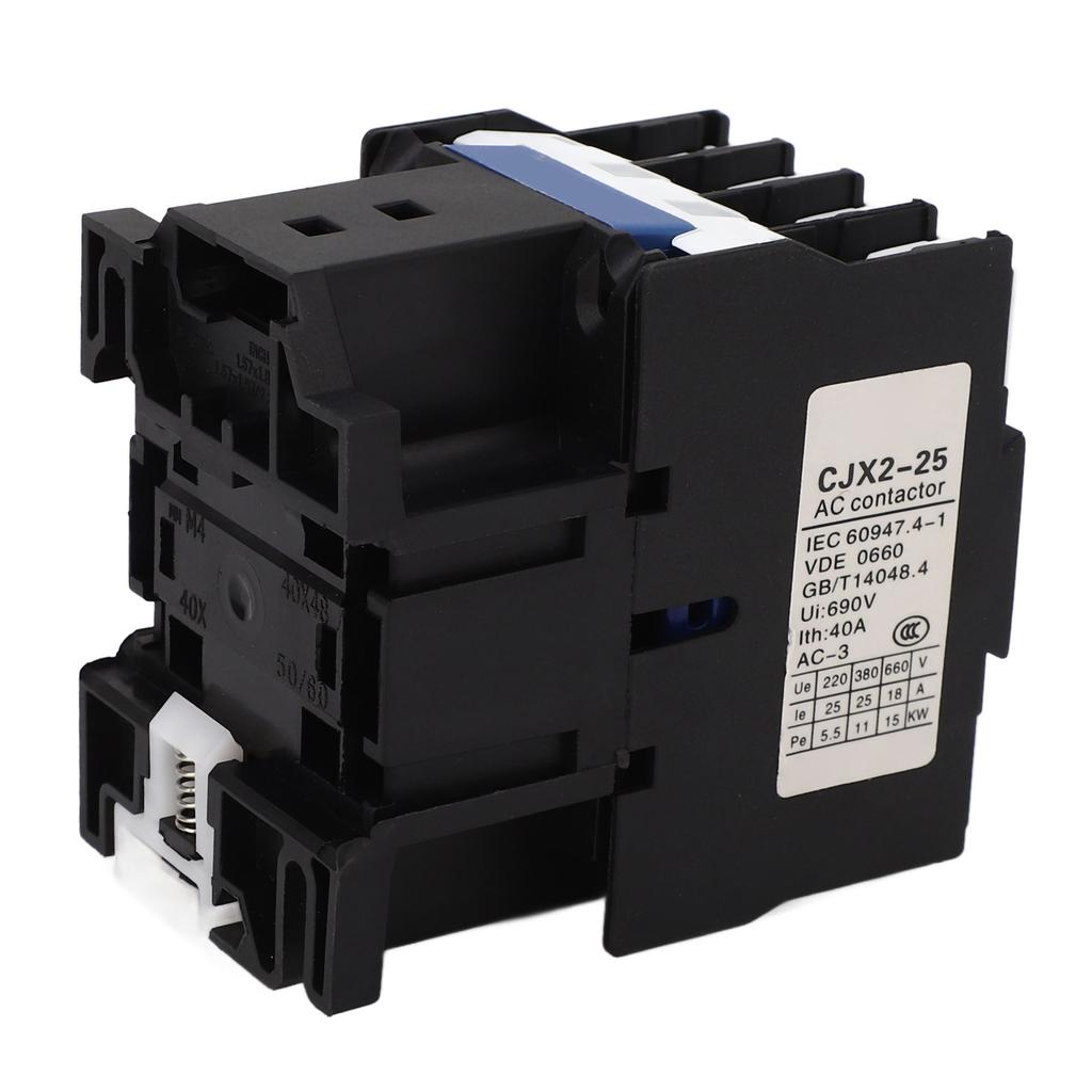 AC Contactor Copper Coil 3P Normally Open Silver Contact Circuit Switch Controller AC 380V 25A