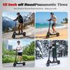 1000W Foldable Off Road E Scooter 48V20AH 54KM 45KM/H Dual Shock Hydraulic Brake 10" Tubeless Tire for Adults