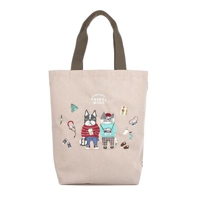 Kusguru Japan Animal Mode Tote Beige Bag, Women's, 258531,