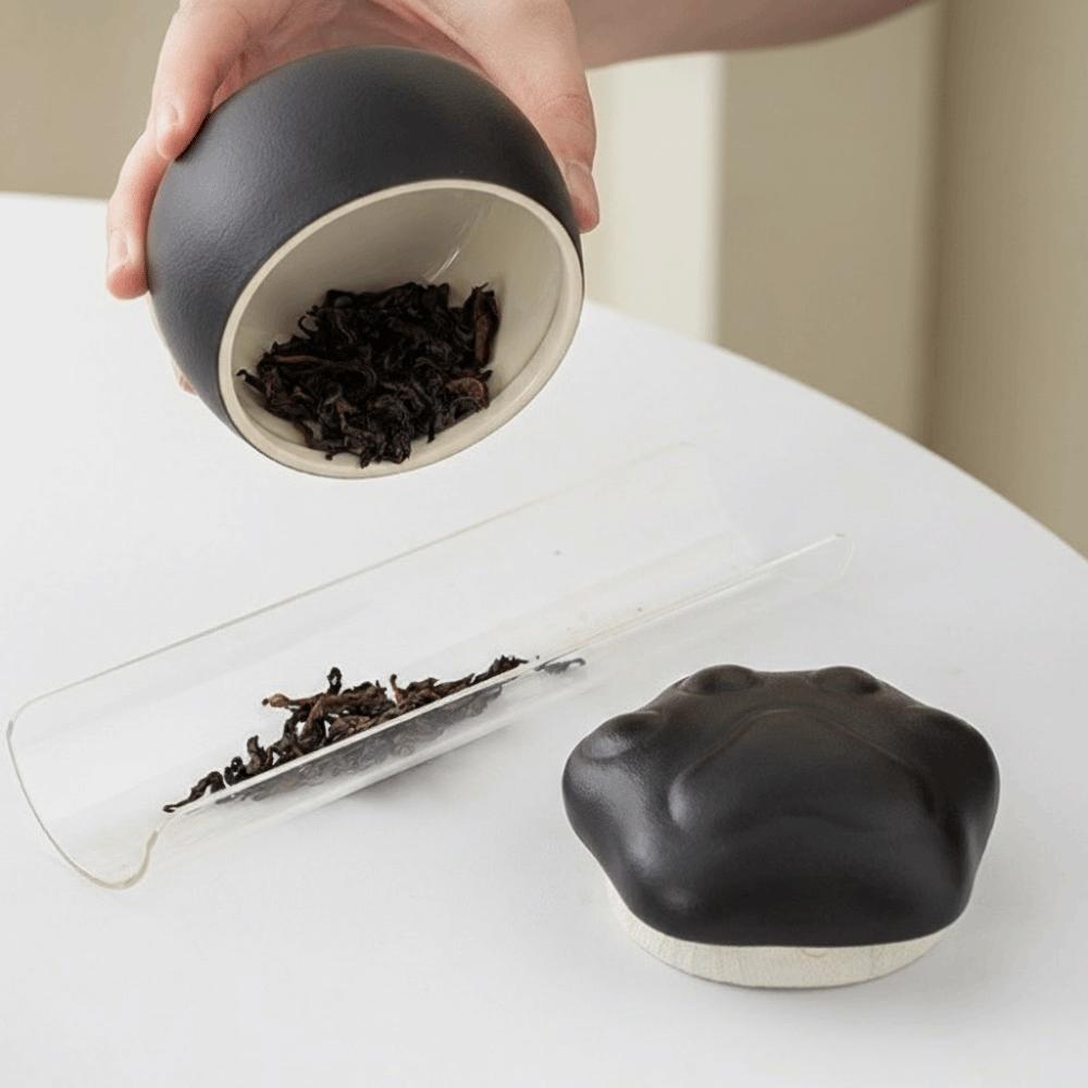 Cartoon Ceramic Sealing Jar Moisture Resistant Coffee Sealed Jars Pet Ash Jar  Desktop Decoration