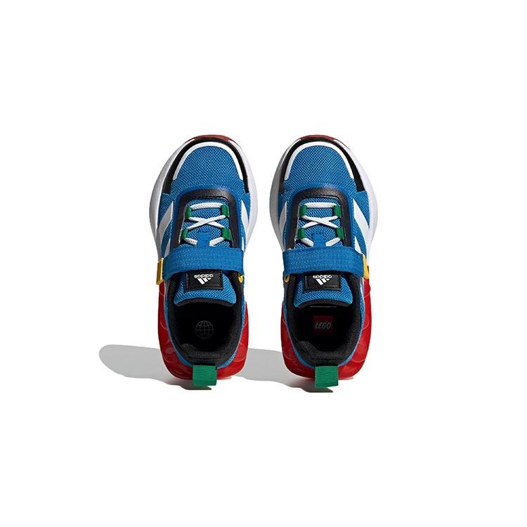 (GS) adidas Tech Runner EL x LEGO 'Shock Blue White' Kids' HP5879