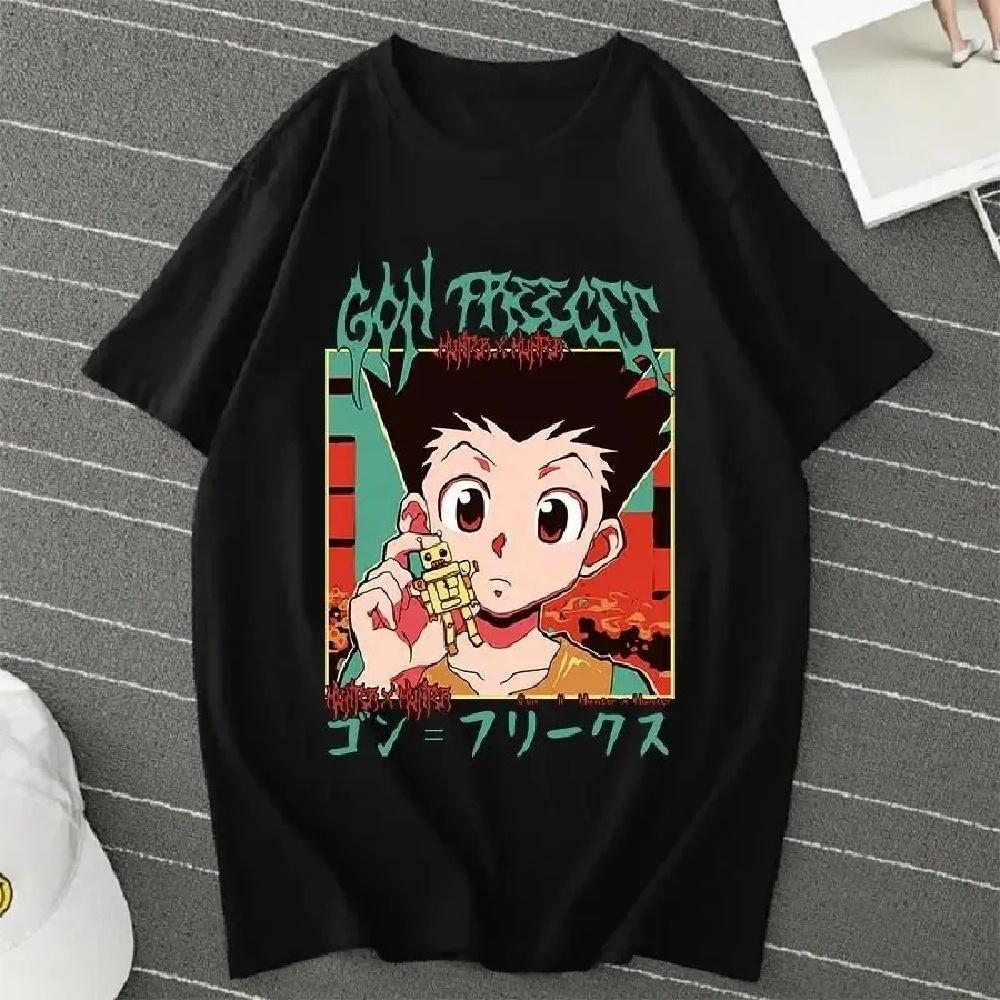 Anime Hunter X Hunter Killua Zoldyck T Shirt Men Women Fashion Harajuku Short Sleeve Crew Neck Plus Size Unisex T Shirt 702541 XXXXXL чёрный