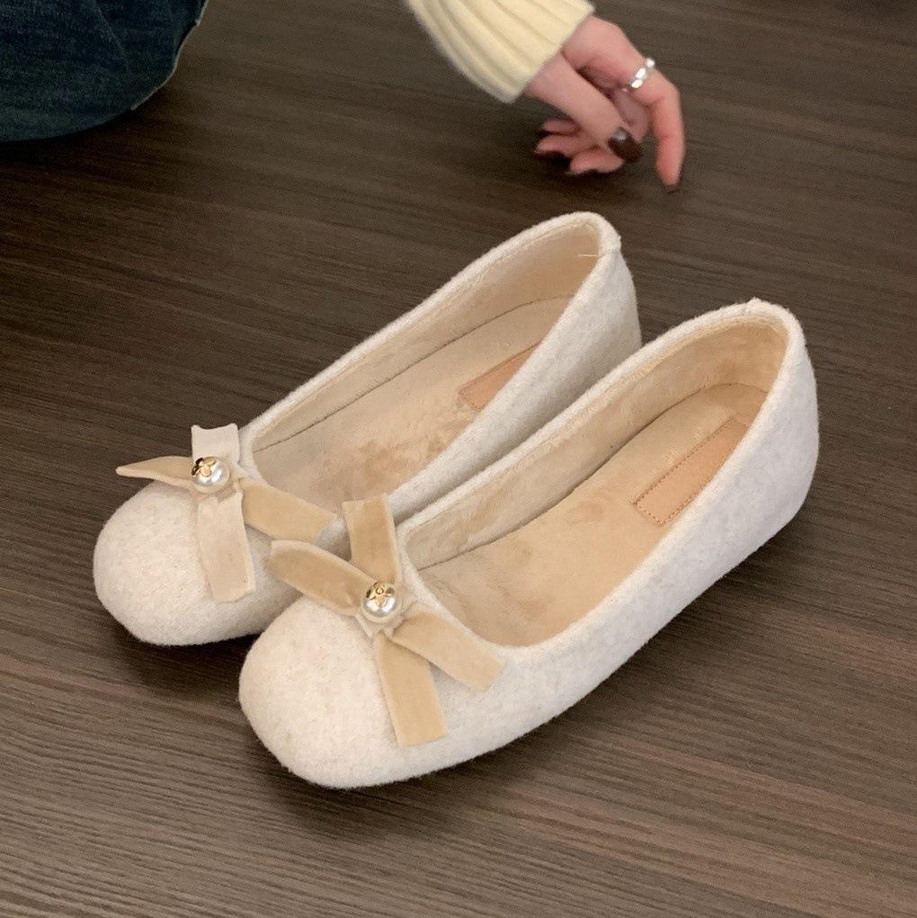 

Увеличение внутренней высоты ~ Французские пушистые туфли для женщин, которые можно носить на улице зимой. Новые серые одинарные туфли для женщин из бархата и хлопка на толстой подошве. 39 абрикосовый