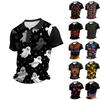 Men's Short Sleeve Shirt with Collar Halloween Casual Wear for Party