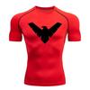 Maglia Compressiva Manica Corta Estiva Uomo Top Sportivo T-shirt da Corsa Asciugatura Rapida Palestra Allenamento