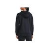 Under Armour Rival Logo Zip Hoodie with Drawstring Men Hoodie Black 1356400-001