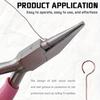 Mini 5Inch Round Concave Pliers Wire Looping Pliers Precision Jewelry Pliers Wire Looping Pliers for DIY Jewelry Making