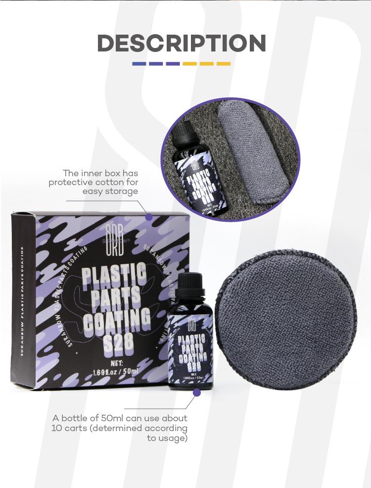 Car Interior and Exterior Plastic Parts Restorer & Repair Kit