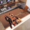Custom Name Crystal Velvet Rug,aespa Comfortable Anti Slip Floor Mat For Room Decoration