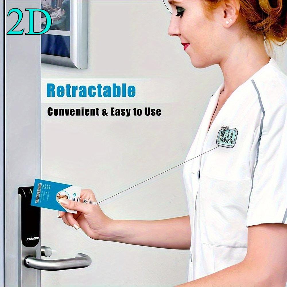 Cute nurse badge clip with charming medical design, ideal for nurses and doctors.