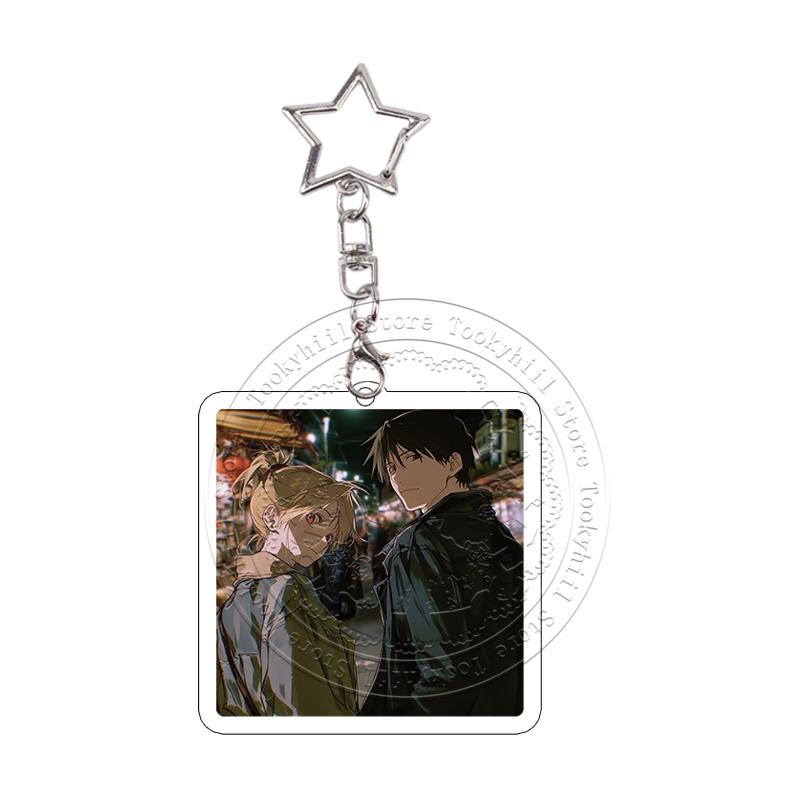 Pixel Daemons of The Shadow Realm Acrylic Keychain Exquisite Anime Cartoon Cosplay Props Decor Accessories Characters Role Gift