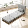Sleeper Chair, Guest Mattress, 3-Fold Foldable, Compact, Metal Frame, 80x75x74 Cm, Grey