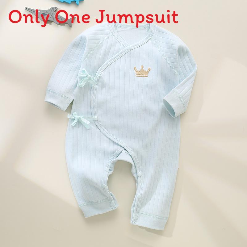 Baumwoll-Baby-Strampler Ohne Gleichheitszeichen Mit Krawattenverschluss Für Neugeborene Und Säuglinge