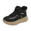 Fleece high-top snow boots women's winter new student ins thermal casual shoes cotton shoes K