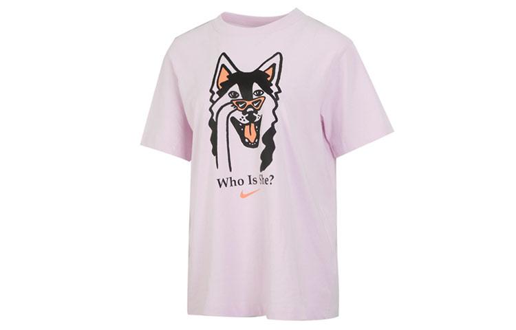

Nike Drop Shoulder Sleeve T Shirt Women s Pink DJ1846-695 M