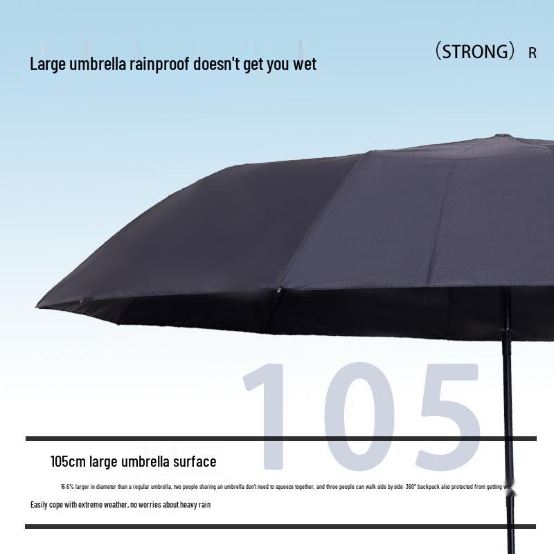 Dámský extra velký automatický deštník - Anti-UV, ochrana proti slunci do deště i do slunce