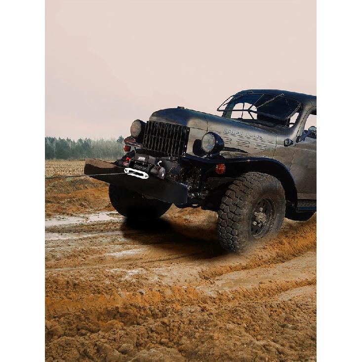 VEVOR Nejlepší cena 13500 LBS Elektrický naviják 12V 6120KG 13500LBS Pro 4X4 92FT Syntetická lana přívěsu Tažný popruh