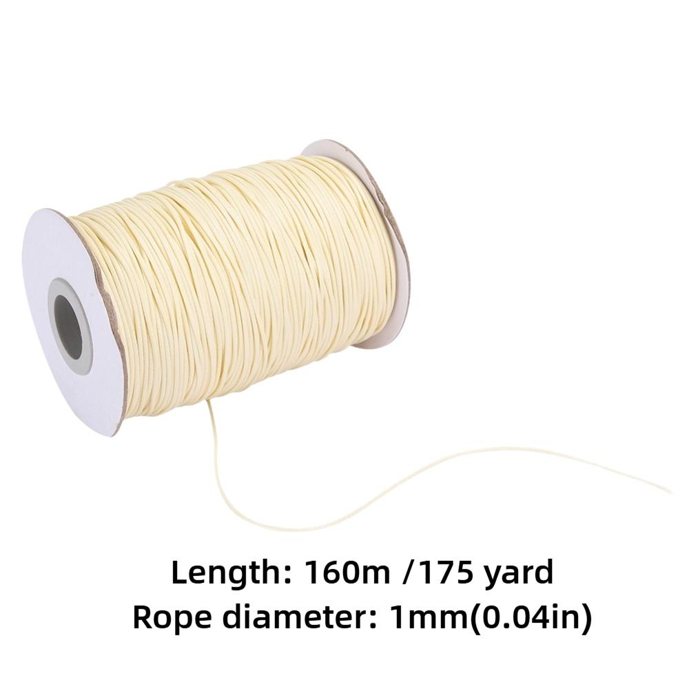 Wax Coated Beading Thread 1.0mm Macrame Rope Flexible Waxed Cotton Cord  DIY Jewelry Making
