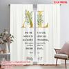 2pcs 2D Flat Printing Drapes God's Peace Guard Hearts Polyester Without Electricity Festive Curtains Perfect for Holiday
