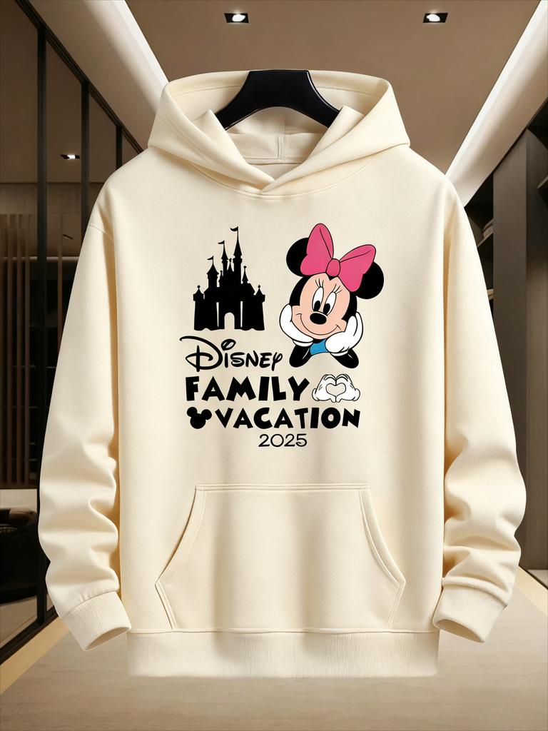 Disney Family Parent-child Outfits Mickey Mouse and Minnie Boys Girls Men Women Couples Autumn and Winter Multi-color Hoodies