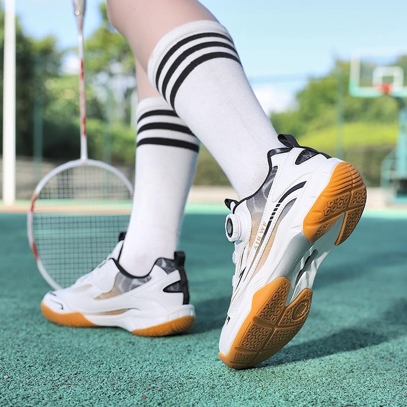 ennis professional rotating button men's and women's badminton shoes, table tennis shoes, children's outdoor sports shoes