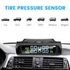 Intelligent Tire Pressure Monitoring System Solar Wireless TPMS with 4 Sensor IP67 Waterproof Auto Safety Monitor