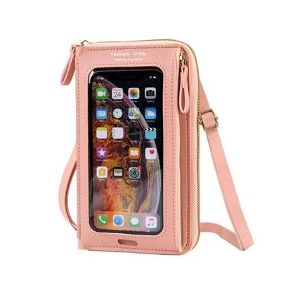 Dámské crossbody tašky s dotykovou obrazovkou, peněženka na mobil, módní taška přes rameno, mobilní mini peněženka, držitel na karty, kabelka, móda